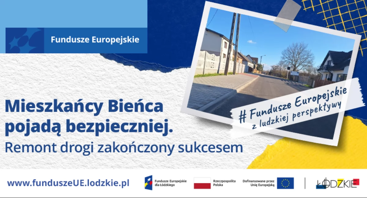 Mieszkańcy Bieńca pojadą bezpieczniej. Remont drogi zakończony sukcesem