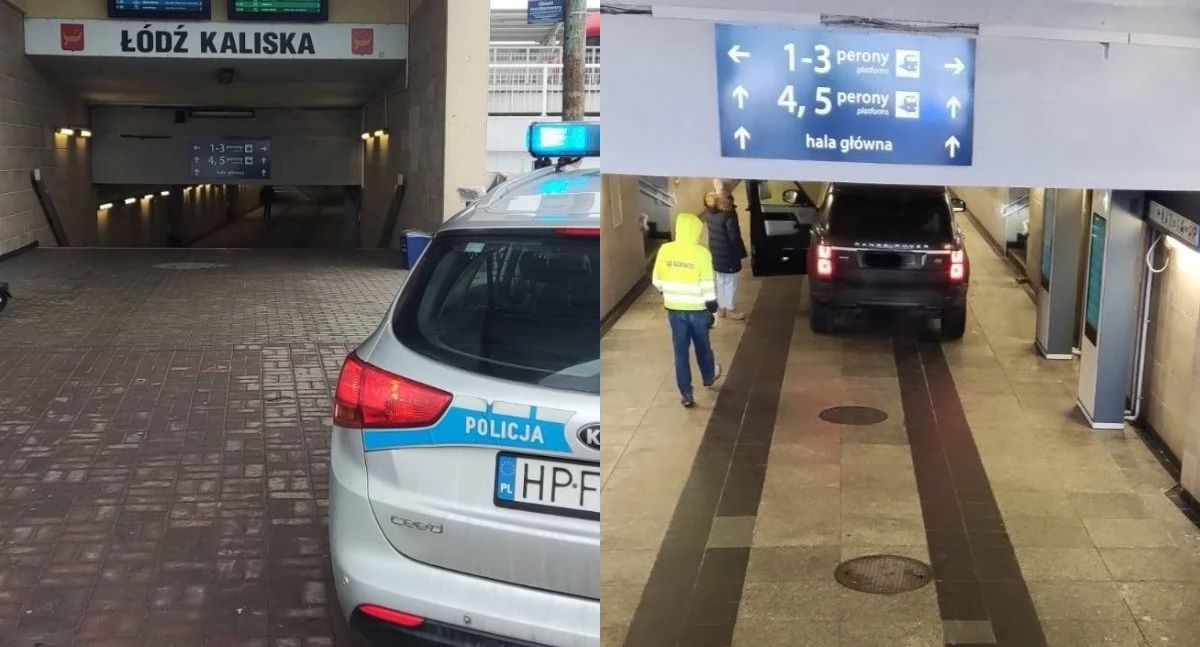 35-latka pomyliła zjazdy - chciała skręcić na parking, wjechała... do podziemnego przejścia na dworcu