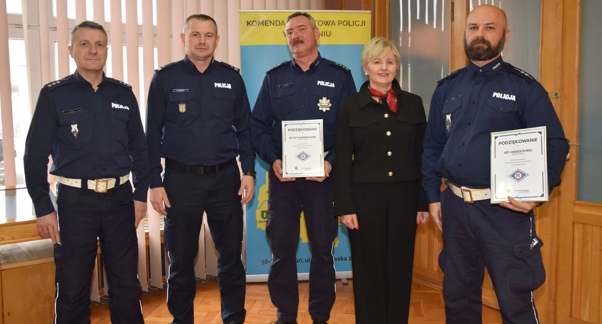 Wieluńscy policjanci podsumowali 2025 rok: Motocyklowa służba na podium garnizonu łódzkiego