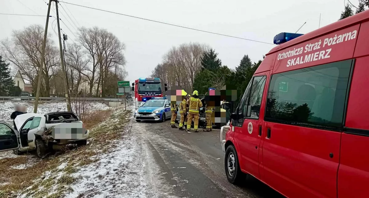 Chwila nieuwagi i doszło do zderzenia: Kolizja w Skalmierzu