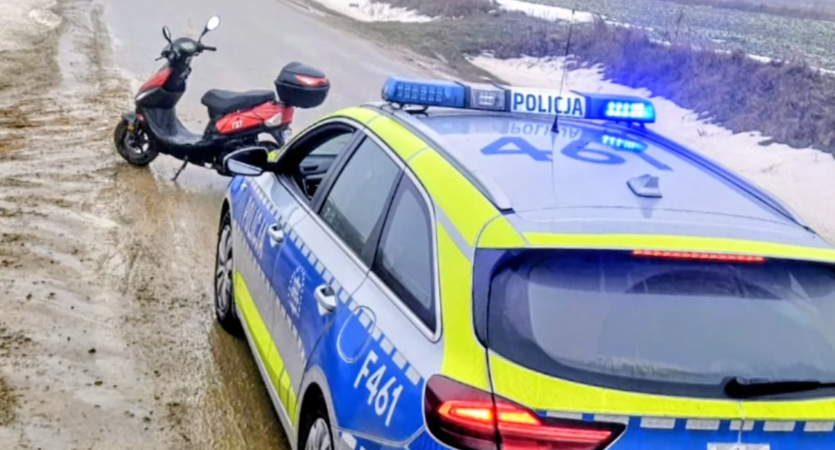 Wódka, kugiel i motorower. Nietrzeźwy 35-latek zatrzymany!