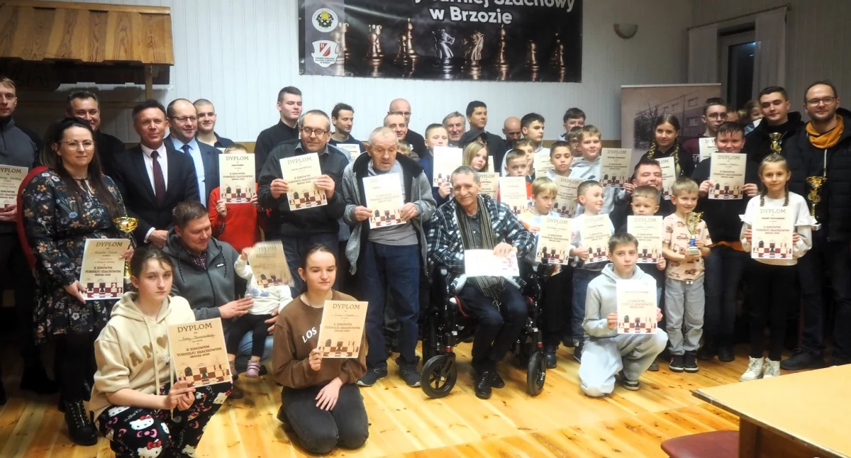 X Zimowy Turniej Szachowy w Brzozie. Rekordowa frekwencja i wyjątkowe emocje [FOTO]