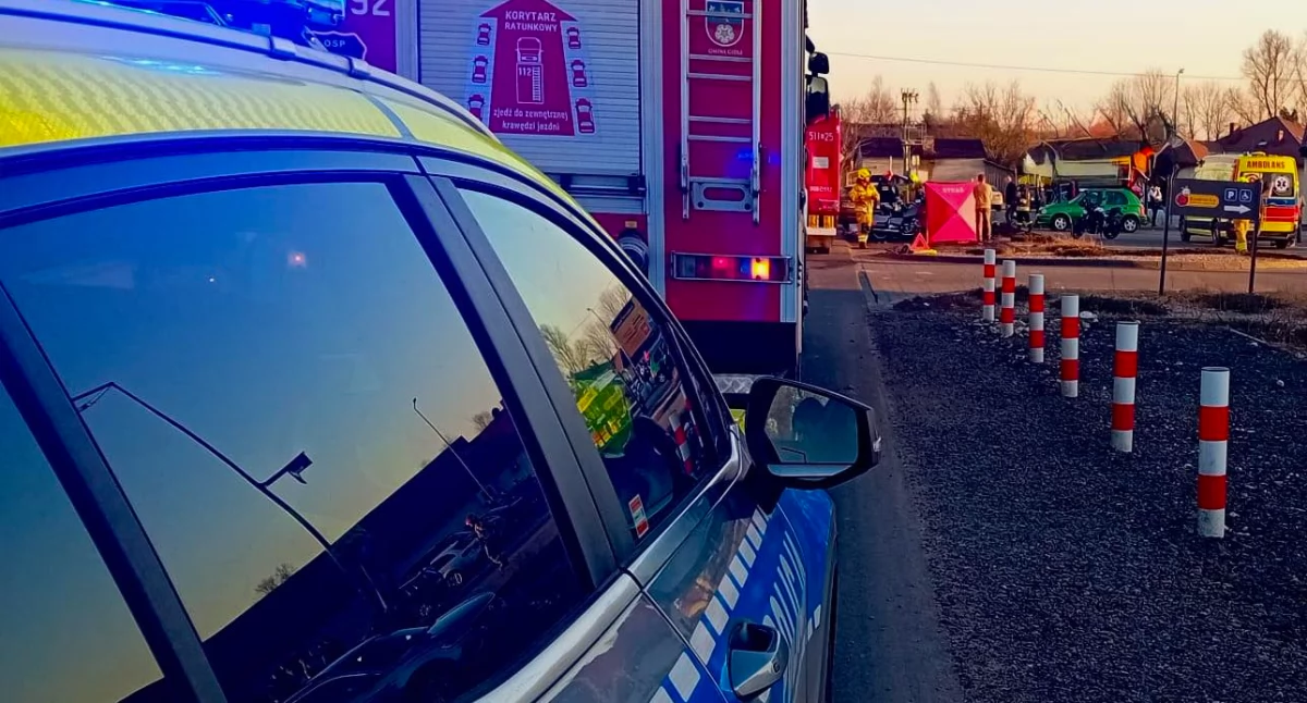 Wypadek z udziałem motocyklisty - 68-latka nie ustąpiła mu pierwszeństwa
