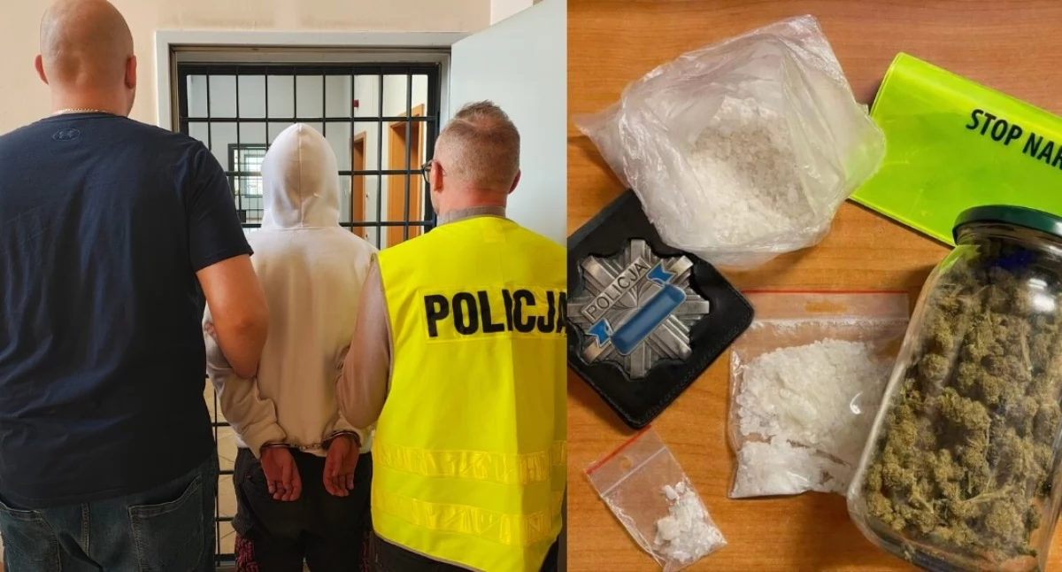 21-latek posiadał blisko 200 gramów różnych substancji odurzających - podczas zatrzymania szarpał się z policjantem