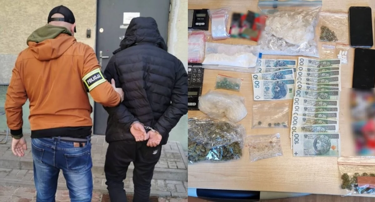 Miał ponad 200 gramów narkotyków - 32-latek najbliższe lata może spędzić za kratami 