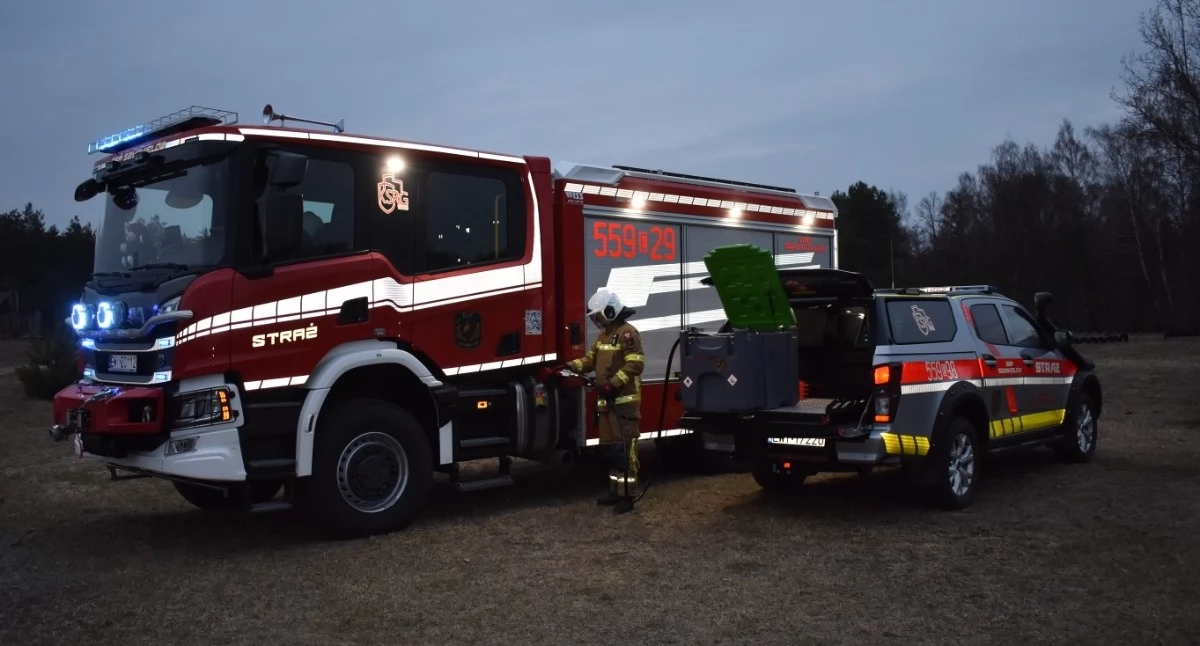 Nowy sprzęt trafił do jednostki w Szynkielowie - ułatwi on pracę strażaków podczas akcji 