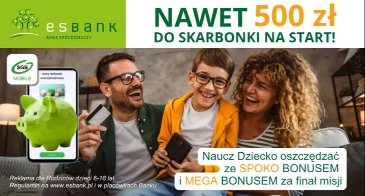 Jak nauczyć dziecko oszczędzać w cyfrowym świecie? Poznaj Misję SPOKO BONUS w ESBANKU