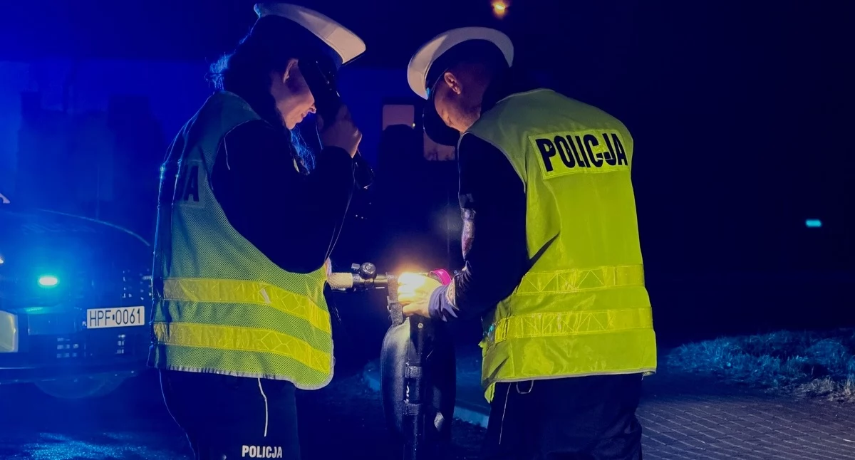Ponad 1,5 promila i hulajnoga. 56-latka zakończyła wieczorną przejażdżke w szpitalu!