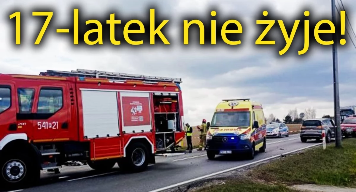 Tragiczna śmierć 17-letniego motocyklisty