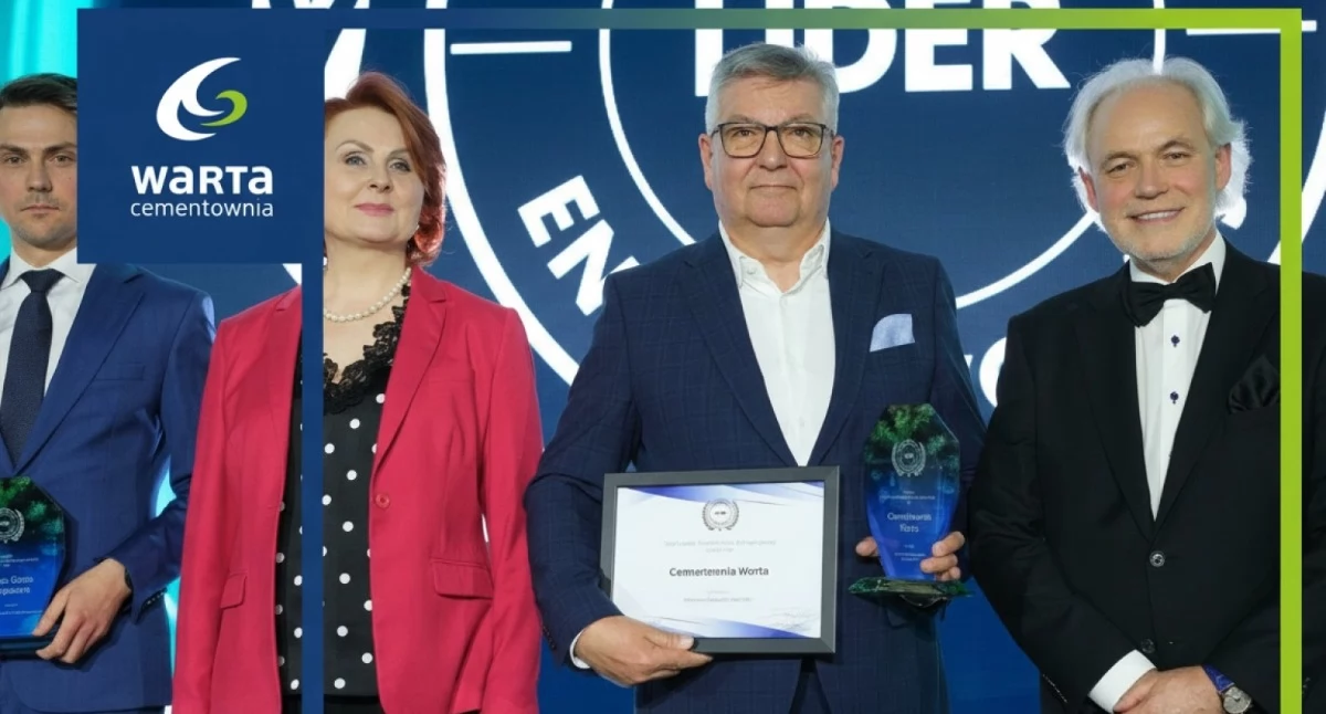 Cementownia Warta S.A. Liderem Transformacji Energetycznej. Prestiżowa nagroda za inwestycje w Odnawialne Źródła Energii