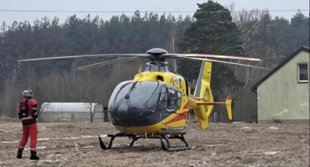 Śmiertelny wypadek z udziałem rowerzystki: Na miejscu lądował śmigłowiec LPR