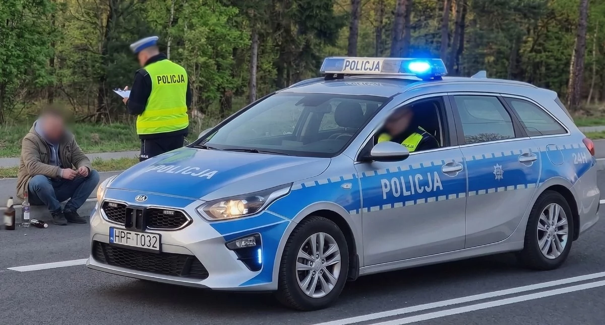 Kierowca pod wpływem i z zakazem prowadzenia pojazdów zatrzymany w m. Wielgie