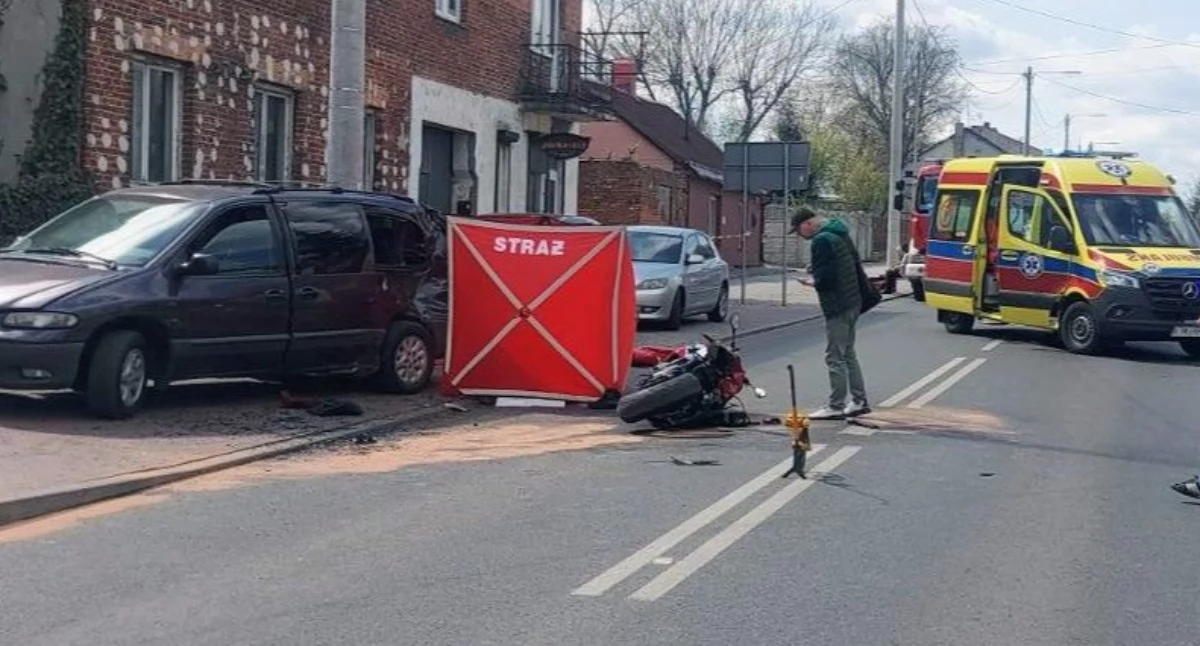Rozpoczęcie sezonu zakończone tragedią: Młody motocyklista zginął na miejscu