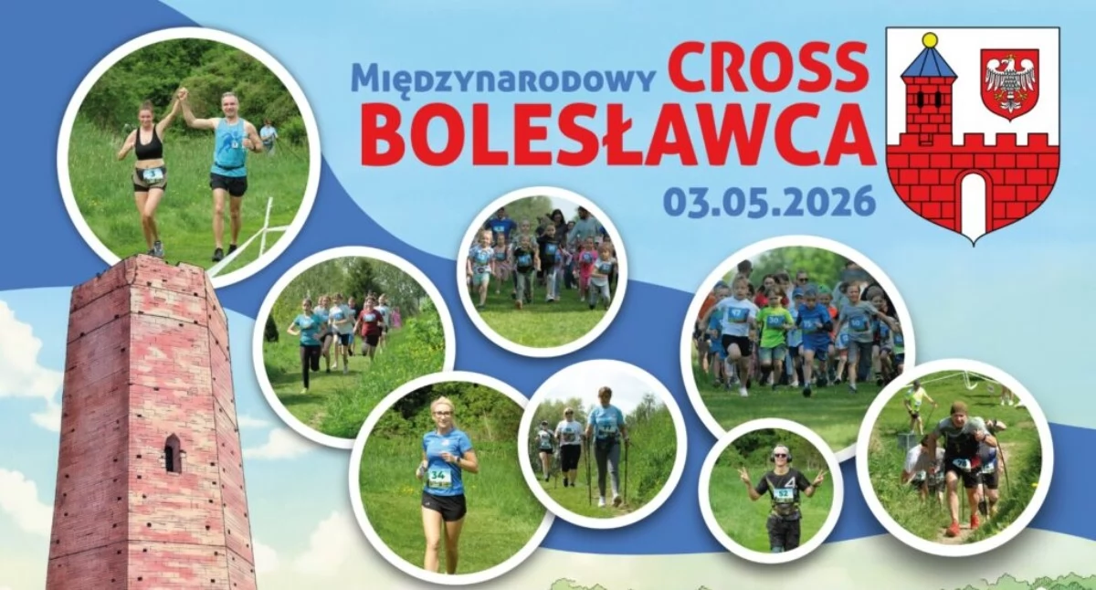 Międzynarodowy Cross Bolesławca 2026 już 3 maja: Biegi, nordic walking i rodzinny piknik 