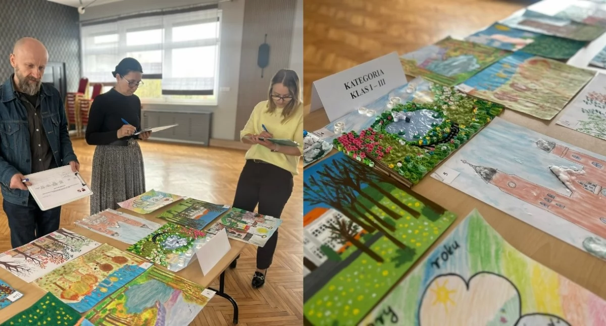 Plastyczny konkurs dla uczniów - jury nie miało łatwego zadania z wyborem najlepszych prac 