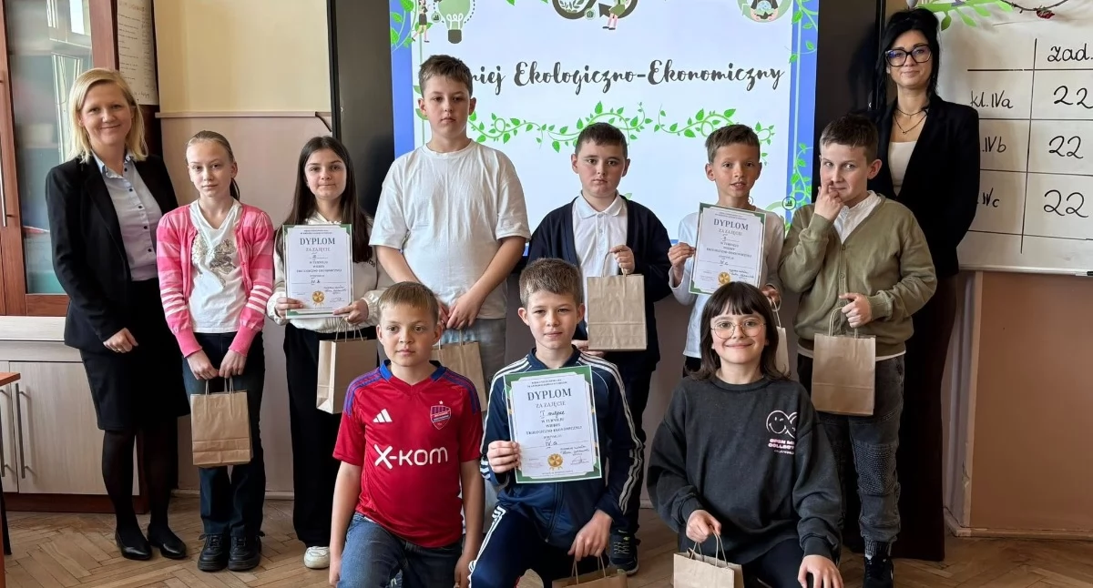 Ekologiczno-ekonomiczne zmagania dla uczniów SP nr 4 w Wieluniu - która klasa była najlepsza?