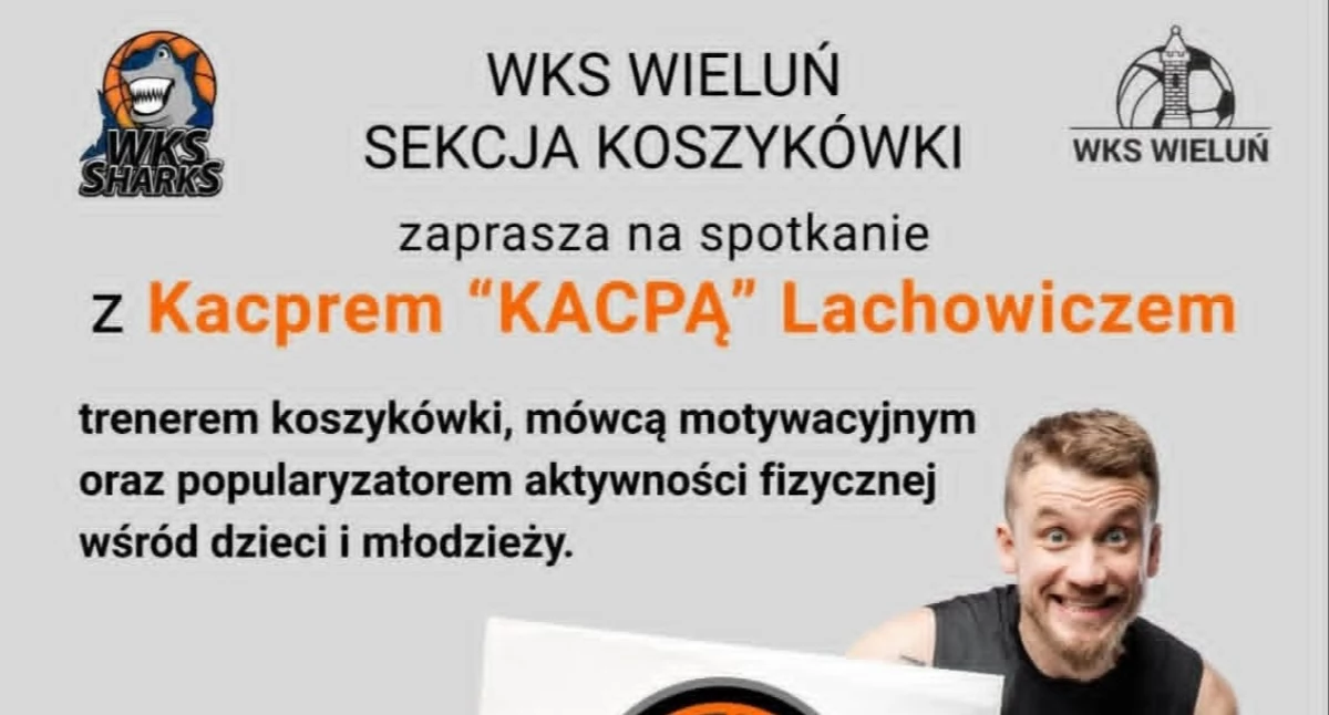 Kacper „Kacpa” Lachowicz poprowadzi darmowe warsztaty i trening koszykówki dla młodzieży 