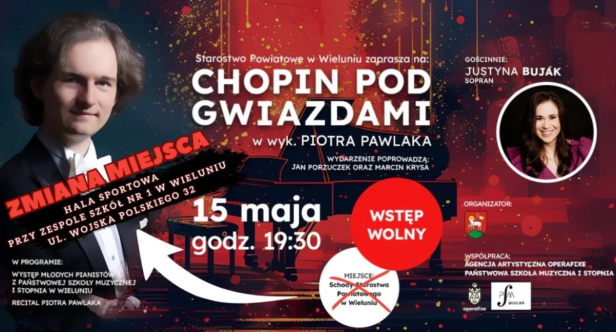 Muzyczny wieczór pod gwiazdami wraca do Wielunia. Koncert na schodach przed Starostwem już 15 maja