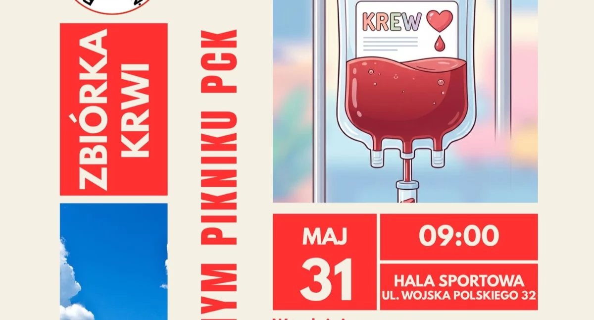 Rodzinny piknik i akcja krwiodawstwa RCKiK już 31 maja.