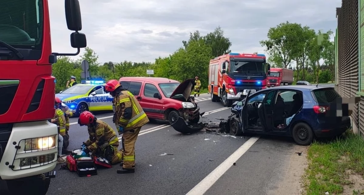Poważny wypadek na obwodnicy Wieruszowa - droga jest całkowicie zablokowana! 