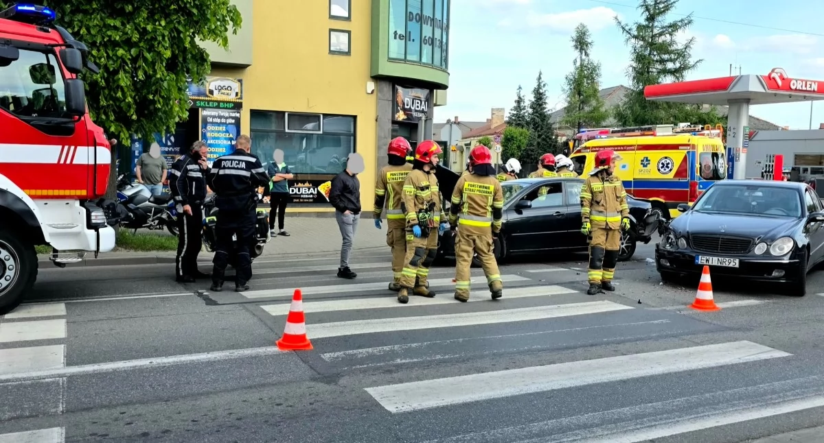 Wypadek na Sieradzkiej w Wieluniu