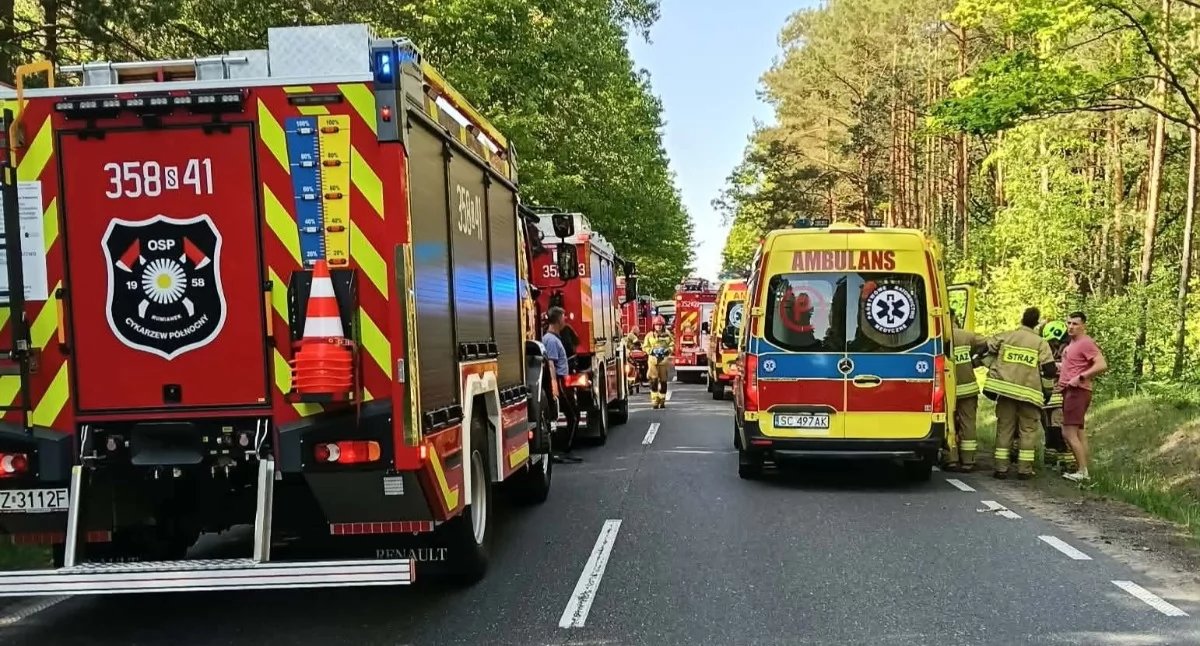 Poważny wypadek w Prusicku. Kilka osób rannych
