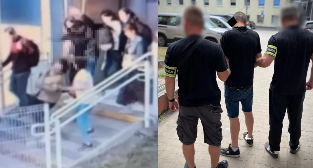 Brutalny atak na schodach dworca! 41-latek kopnął kobietę w głowę