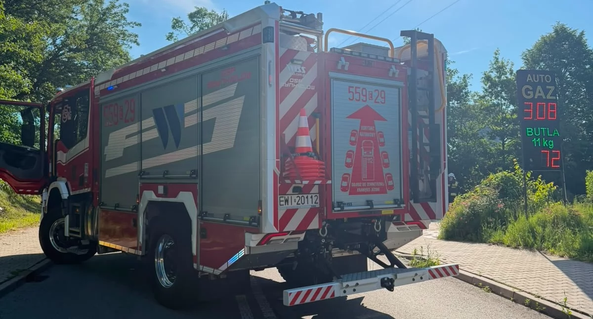 Groziło wybuchem na stacji paliw w Konopnicy