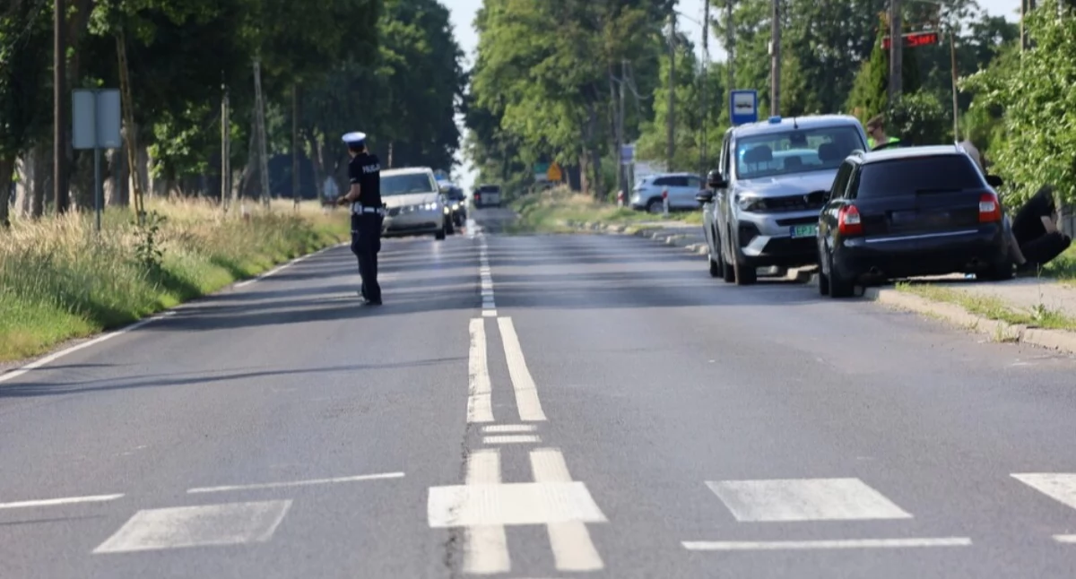 Wypadek na skrzyżowaniu w Makowiskach - 55-letnia kobieta trafiła do szpitala