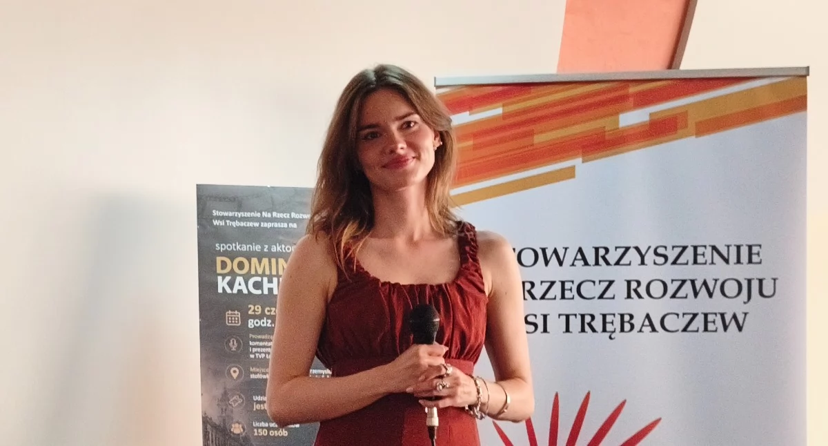 Powrót do rodzinnych stron: Aktorka Dominika Kachlik spotkała się z mieszkańcami Trębaczewa