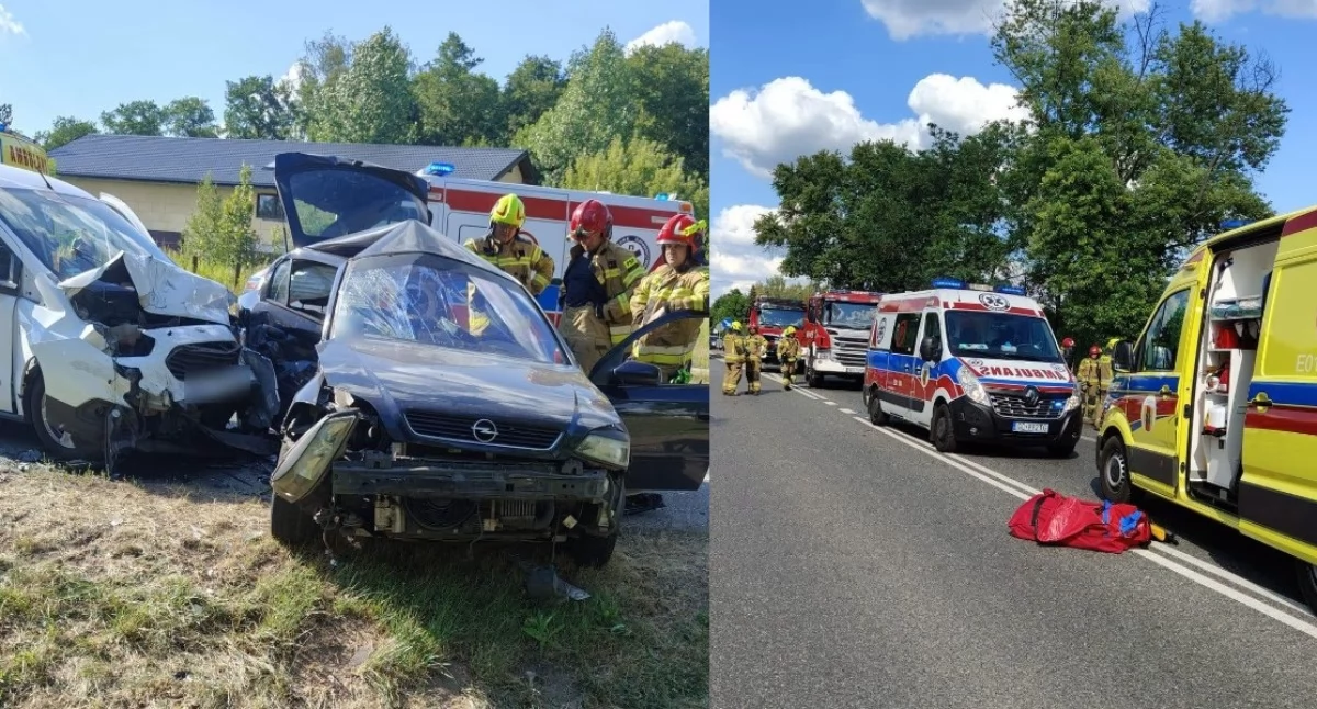 Wypadek z udziałem trzech aut - pięć osób trafiło do szpitala!