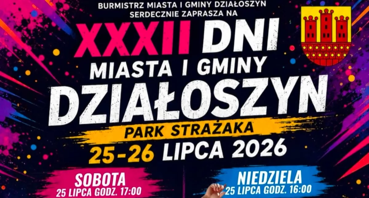 XXXII Dni Miasta i Gminy Działoszyn. Dwa dni koncertów i atrakcji