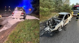 Pożar samochodu - ktoś go wcześniej ukradł? 