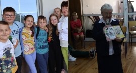 Lekcja historii - uczniowie z Kadłuba na wycieczce w Wieluniu