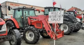 Protest rolników w Wieluniu - już są na Placu Legionów