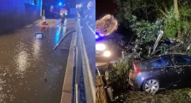 Piątkowa nawałnica nad powiatem wieluńskim - strażacy interweniowali blisko 30 razy!