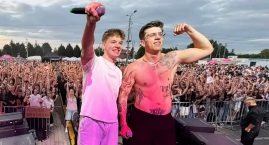 Dni Wielunia 2025 - przed publicznością Kacper Blonsky. Bielizna na scenie i show pełne emocji