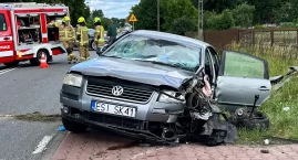 Wypadek samochodowy na DK45 w Wydrzynie. 83-letni ki&hellip;