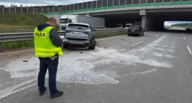 Karambol na A1 - droga w kierunku Łodzi była przez k&hellip;