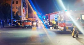 Wypadek w Działoszynie. Dwie osoby ranne