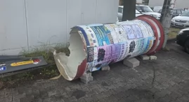 Za blisko i łup w słup. Kolizja w Wieluniu