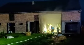 Pożar w Dalachowie: Piorun uderzył w stodołę 