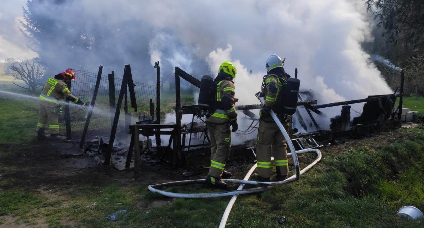 Pożar pod Charzynem (foto)