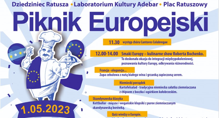 Piknik Europejski na Placu Ratuszowym. Przyjdź, skosztuj potrwa z całej Europy