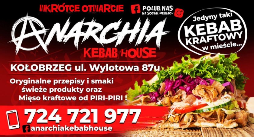 Kebaby z mięsem od Piri-piri w Kołobrzegu - Anarchia Kebab House!