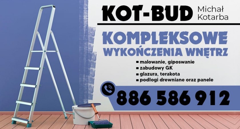 Wykończenie wnętrz – skorzystaj z usług firmy KOT-BUD