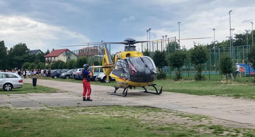 Kilkuletnia dziewczynka poparzona wrzątkiem. Interweniował śmigłowiec LPR | zdjęcia