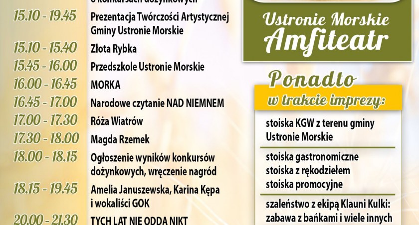 Ruszają dożynki Gminne w Ustroniu Morskim