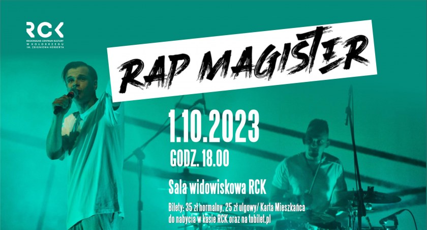 Napisał pracę magisterską w formie rapu. Wystąpi w Kołobrzegu