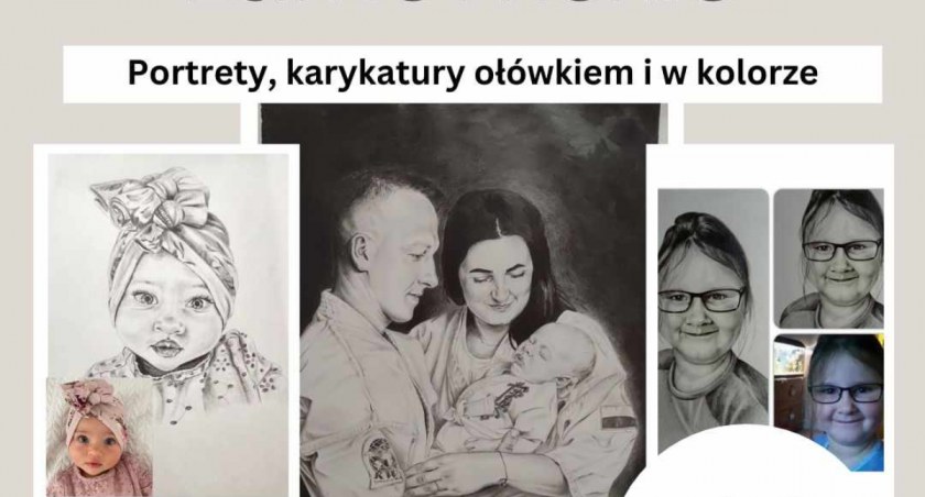 Portrety i karykatury - ołówkiem i w kolorze